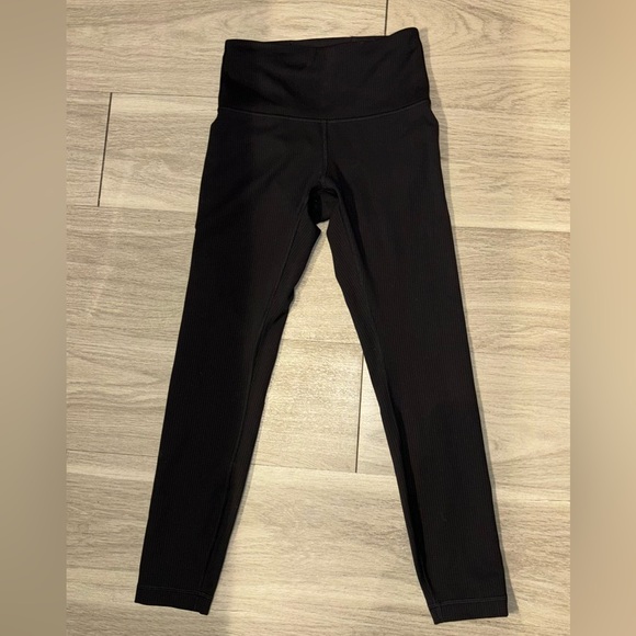 Lululemon Wunder Train High Rise Ribbed Leggings 25" - Picture 3 of 7